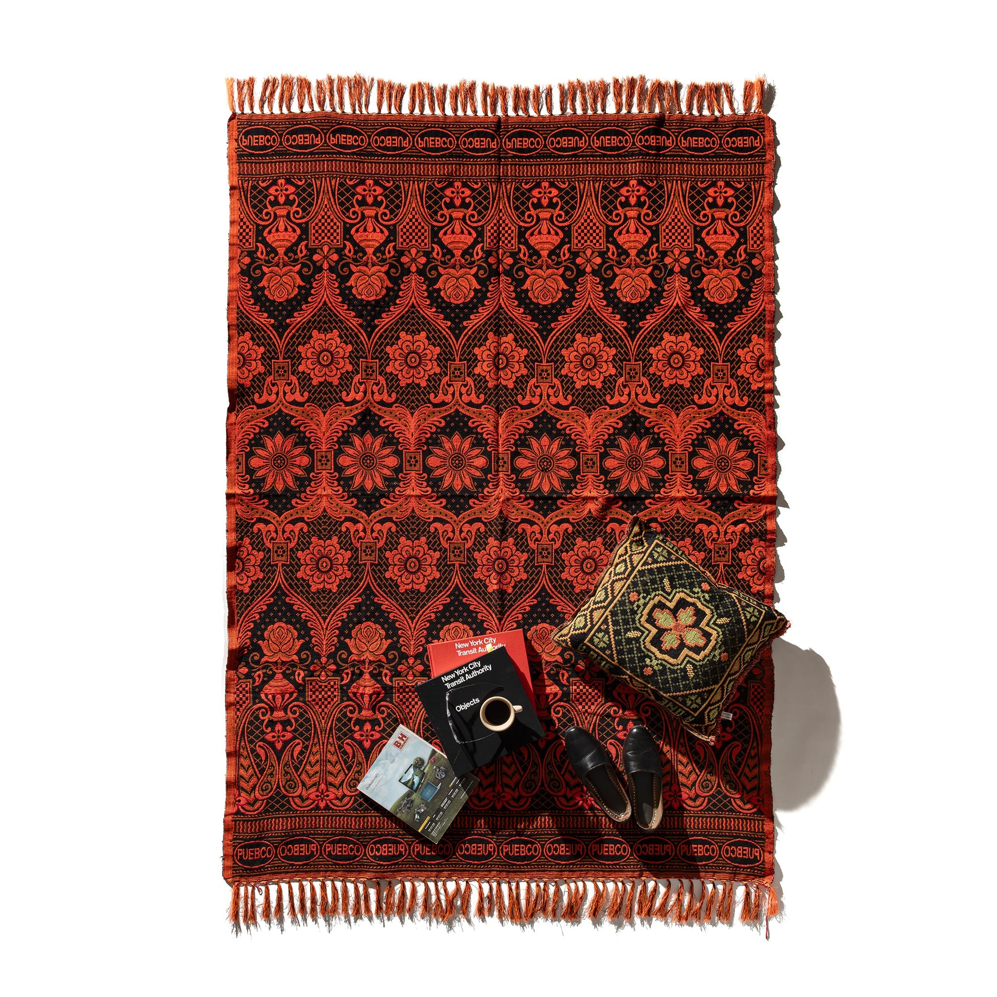Small Cream And Black Jacquard Rug main image 1