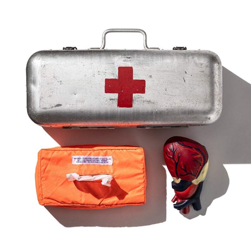 VINTAGE EMERGENCY TENT FABRIC TISSUE COVER