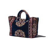 RUG FABRIC BAG / Navy Blue
