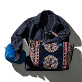 RUG FABRIC BAG / Navy Blue