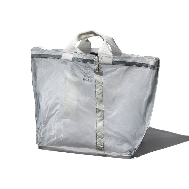 COVERED PARACHUTE SHOULDER BAG / White