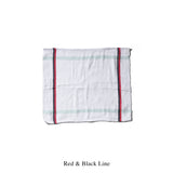 INDIA CLOTH / Red & Black Line